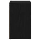 Sko skab med hylde Sort eg 52 x 30 x 50,5 cm Konstrueret træ