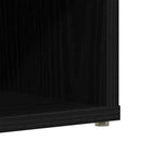 Sko skab 2 pcs Sort eg 52 x 30 x 50,5 cm Konstrueret træ