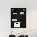 Hængende Vægs Cabinet Vægmonteret Sort eg 69,5 x 32,5 x 90 cm