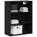 Hængende Vægs Cabinet Vægmonteret Sort eg 69,5 x 32,5 x 90 cm