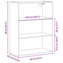 Hængende Vægs Cabinet Vægmonteret Sort eg 69,5 x 32,5 x 90 cm