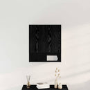 Vægskab 60 x 30 x 70 cm Konstrueret træ Sort eg
