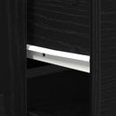 Sideboard Sort eg 80 x 33 x 70 cm Konstrueret træ