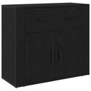 Sideboard Sort eg 80 x 33 x 70 cm Konstrueret træ