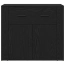 Sideboard Sort eg 80 x 33 x 70 cm Konstrueret træ
