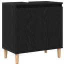 Badeværelsesskabsunder Sort eg 58 x 33 x 60 cm Konstrueret træ