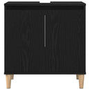 Badeværelsesskabsunder Sort eg 58 x 33 x 60 cm Konstrueret træ