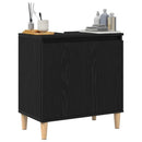 Badeværelsesskabsunder Sort eg 58 x 33 x 60 cm Konstrueret træ