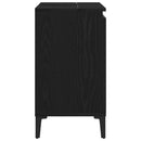 Badeværelsesskabsunder Sort eg 58 x 33 x 60 cm Konstrueret træ