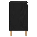 Badeværelsesskab Sort eg 65 x 33 x 60 cm Konstrueret træ