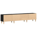 TV-skab Sort eg 180 x 31,5 x 40 cm Konstrueret træ