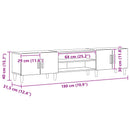 TV-skab 180 x 31,5 x 40 cm Sort eg Konstrueret træ
