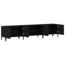 TV-skab 180 x 31,5 x 40 cm Sort eg Konstrueret træ