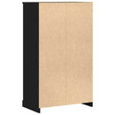 Højskab Sort eg 60 x 35.5 x 103.5 cm Konstrueret træ