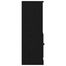 Højskab Sort eg 60 x 35.5 x 103.5 cm Konstrueret træ