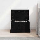 Opbevaringskasse Sort eg 50 x 30 x 28 cm Konstrueret træ