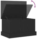 Opbevaringskasse Sort eg 50 x 30 x 28 cm Konstrueret træ