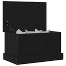 Opbevaringskasse Sort eg 50 x 30 x 28 cm Konstrueret træ