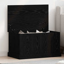 Opbevaringskasse Sort eg 70 x 40 x 38 cm Konstrueret træ