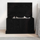 Opbevaringskasse Sort eg 70 x 40 x 38 cm Konstrueret træ