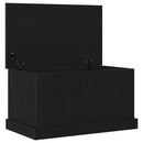 Opbevaringskasse Sort eg 70 x 40 x 38 cm Konstrueret træ