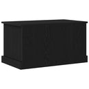 Opbevaringskasse Sort eg 70 x 40 x 38 cm Konstrueret træ