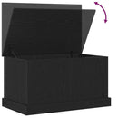 Opbevaringskasse Sort eg 70 x 40 x 38 cm Konstrueret træ