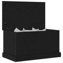 Opbevaringskasse Sort eg 70 x 40 x 38 cm Konstrueret træ