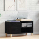 Pladeskab Sort eg 84,5 x 38 x 48 cm Konstrueret træ