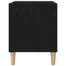 Pladeskab Sort eg 84,5 x 38 x 48 cm Konstrueret træ