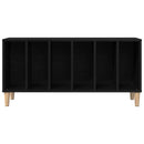 Pladeskab med hylde Sort eg 100 x 38 x 48 cm Konstrueret træ