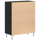 Sideboard Sort eg 69,5 x 34 x 90 cm Konstrueret træ