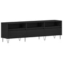 TV-skab med skuffe Sort eg 150 x 30 x 44,5 cm Konstrueret træ