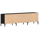 TV-skab 150 x 30 x 44,5 cm Sort eg Konstrueret træ