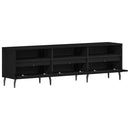 TV-skab 150 x 30 x 44,5 cm Sort eg Konstrueret træ