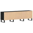 TV-skab 150 x 30 x 44,5 cm Sort eg Konstrueret træ