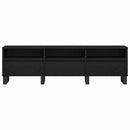 TV-skab 150 x 30 x 44,5 cm Sort eg Konstrueret træ