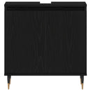 Badeværelsesskabsunder Sort eg 58 x 33 x 60 cm Konstrueret træ