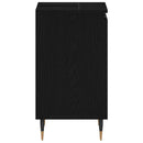 Badeværelsesskabsunder Sort eg 58 x 33 x 60 cm Konstrueret træ