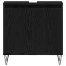 Badeværelsesskabsunder Sort eg 58 x 33 x 60 cm Konstrueret træ