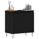 Badeværelsesskabsunder Sort eg 58 x 33 x 60 cm Konstrueret træ