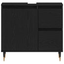 Badeværelsesskab Sort eg 65 x 33 x 60 cm Konstrueret træ