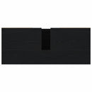 Badeværelsesskabsunder Sort eg 80 x 33 x 60 cm Konstrueret træ
