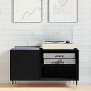 Pladeskab Sort eg 85 x 38 x 48 cm Konstrueret træ