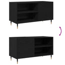 Pladeskab Sort eg 85 x 38 x 48 cm Konstrueret træ