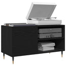 Pladeskab Sort eg 85 x 38 x 48 cm Konstrueret træ