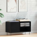 Pladeskab Sort eg 85 x 38 x 48 cm Konstrueret træ