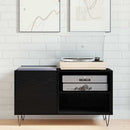 Pladeskab Sort eg 85 x 38 x 48 cm Konstrueret træ