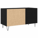 Pladeskab Sort eg 85 x 38 x 48 cm Konstrueret træ