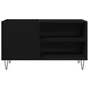 Pladeskab Sort eg 85 x 38 x 48 cm Konstrueret træ